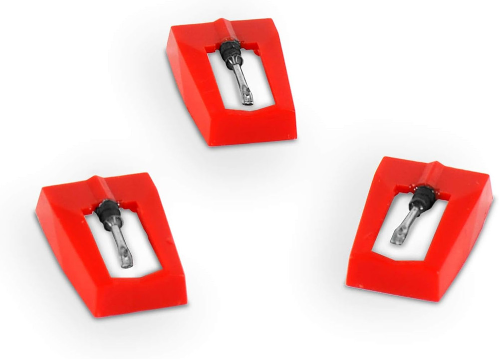 3 Pack Turntable Replacement Needles for Portable Suitcase Record Player