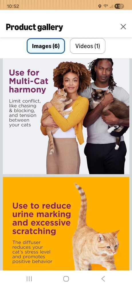 Comfort Zone Multi- Cat Calming Pheromone Diffuser - 100538644 (6 Pack)
