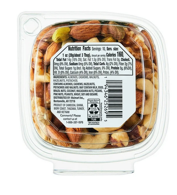 bettergoods Raw Mixed Nuts, 10 oz Tub
