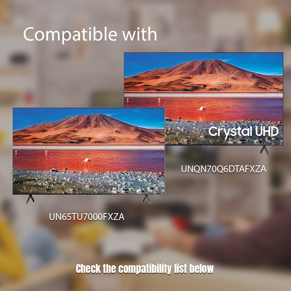 USED Samsung UN60TU7000F UN65TU7000F TV Stands Legs Pair BN63-18873A BN63-18874A