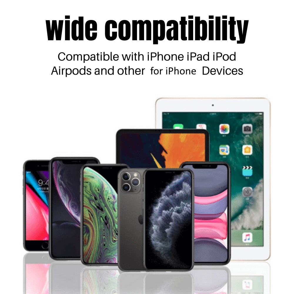 3 Pack USB Fast Charger Cable 10 FT Charging Data Sync Cord For iPhone iPad iPod