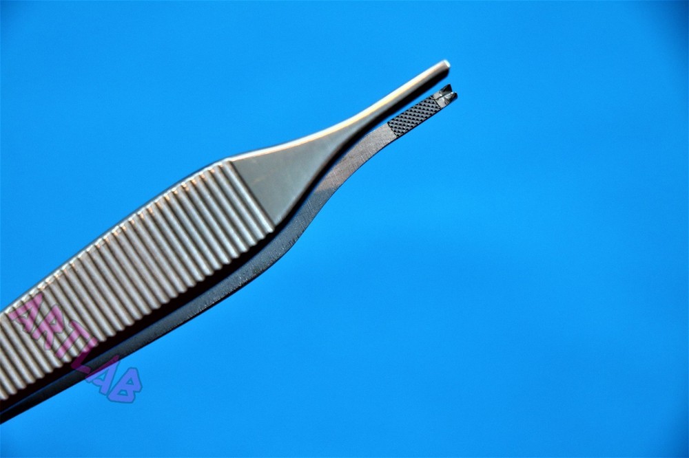 GERMAN ADSON FORCEPS KOCHER FORCEPS 1X2 TEETH 4.75" WITH TUNGSTEN CARBIDE INSERT