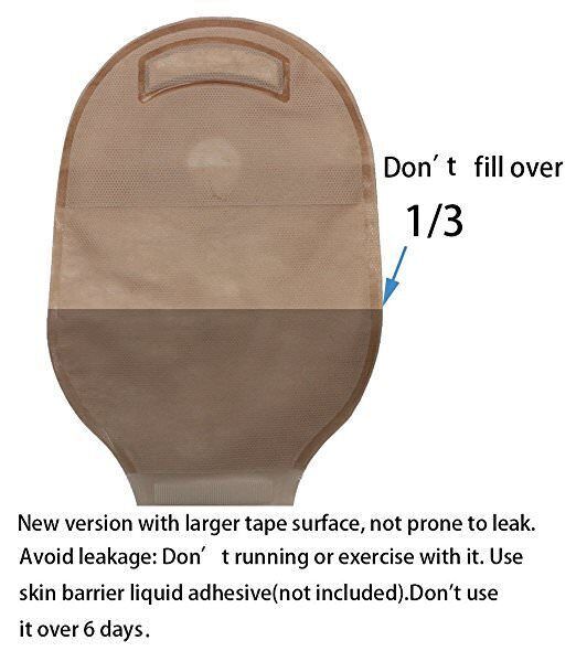 Colostomy Bags Ostomy Supplies One-Piece Drainable Ostomy Pouch for Ileostomy