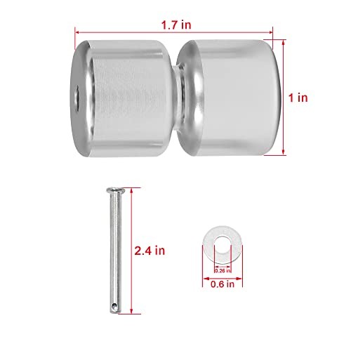 Trailer Lift Assist Rollers Replacement Kit, Compatible with Silver - Roller *4