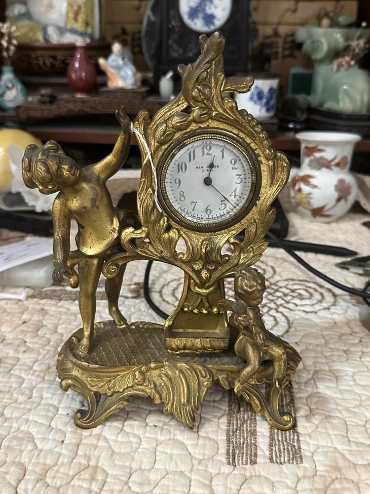 gilt bronze clock