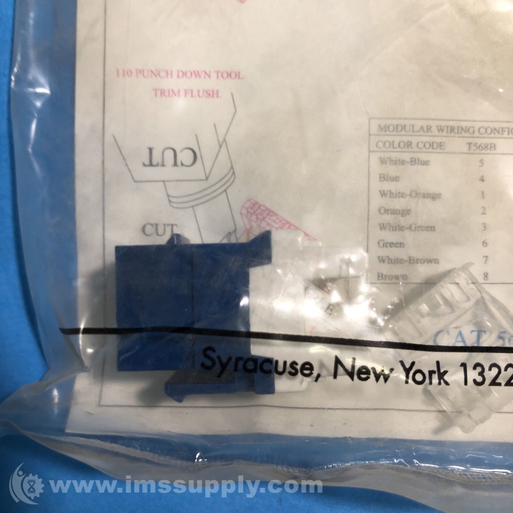Pass & Seymour KS58AB-BL Blue Modular Jack FNFP