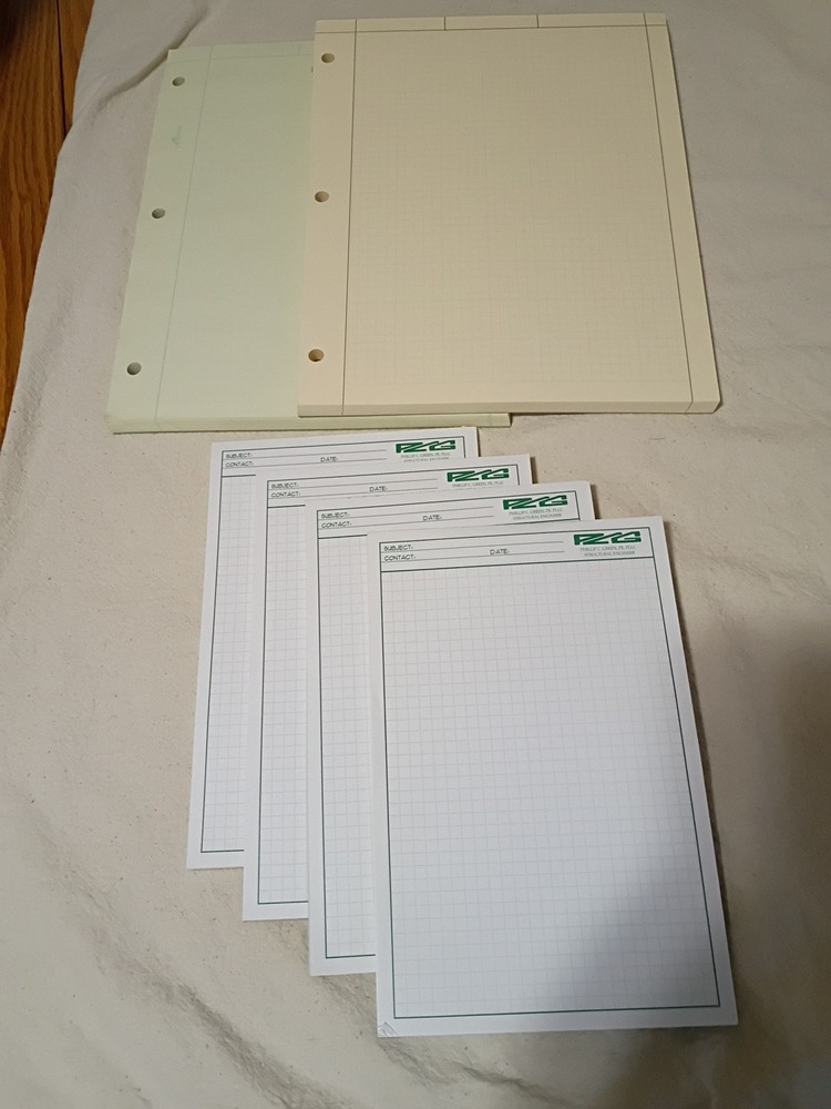 Misc. Engineering Computation Pads  8.5x5.5" -8.5x11" Around 400 Sheets