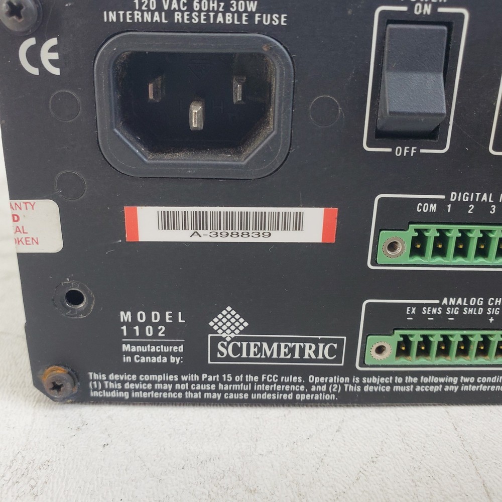 Sciemetric 1102 Sigmeter Analysis & System Meter
