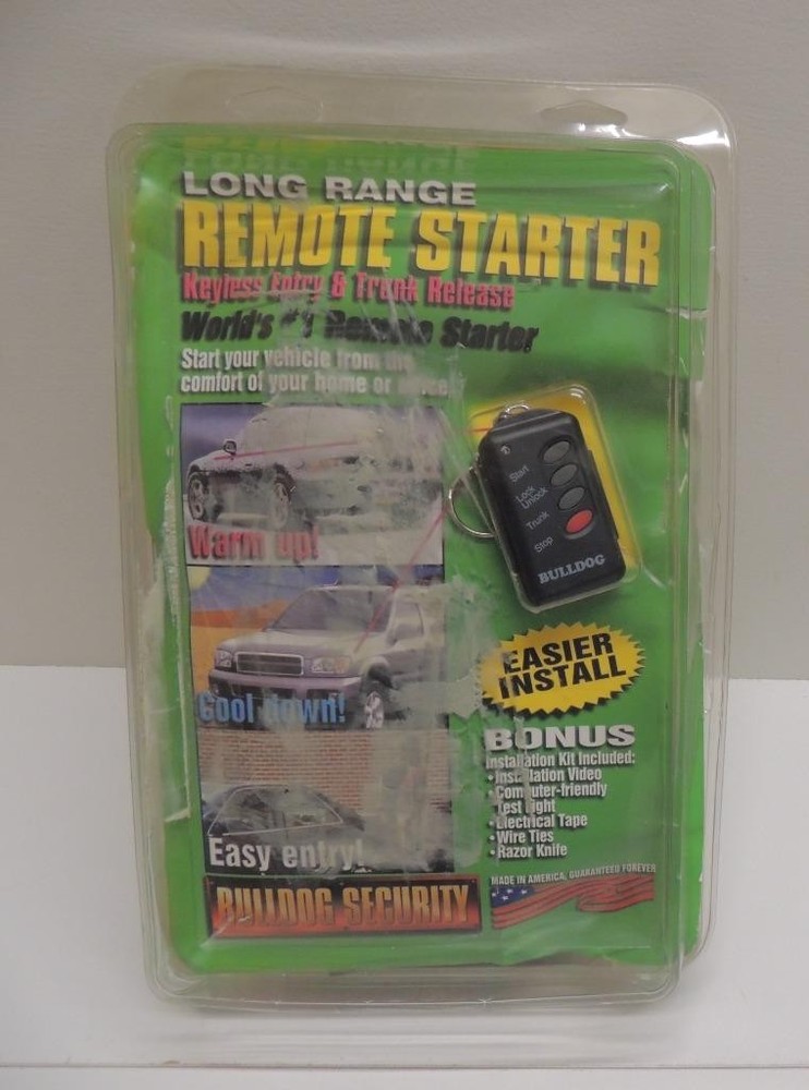 Bulldog Security REMOTE STARTER Keyless Entry & Trunk Release RS114 NOS Sealed