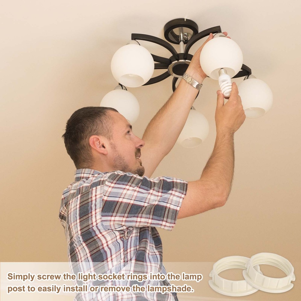 7 Pcs G9 Light Socket Rings for 3/4in Thread Diameter G9 Sockets(Small)