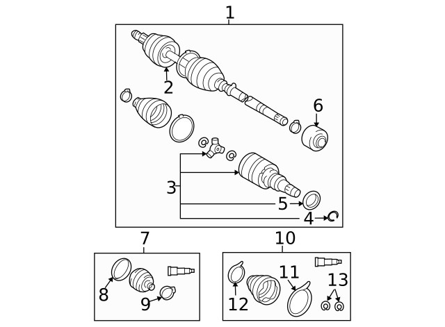 Genuine GM Outer Joint Assembly 88972708