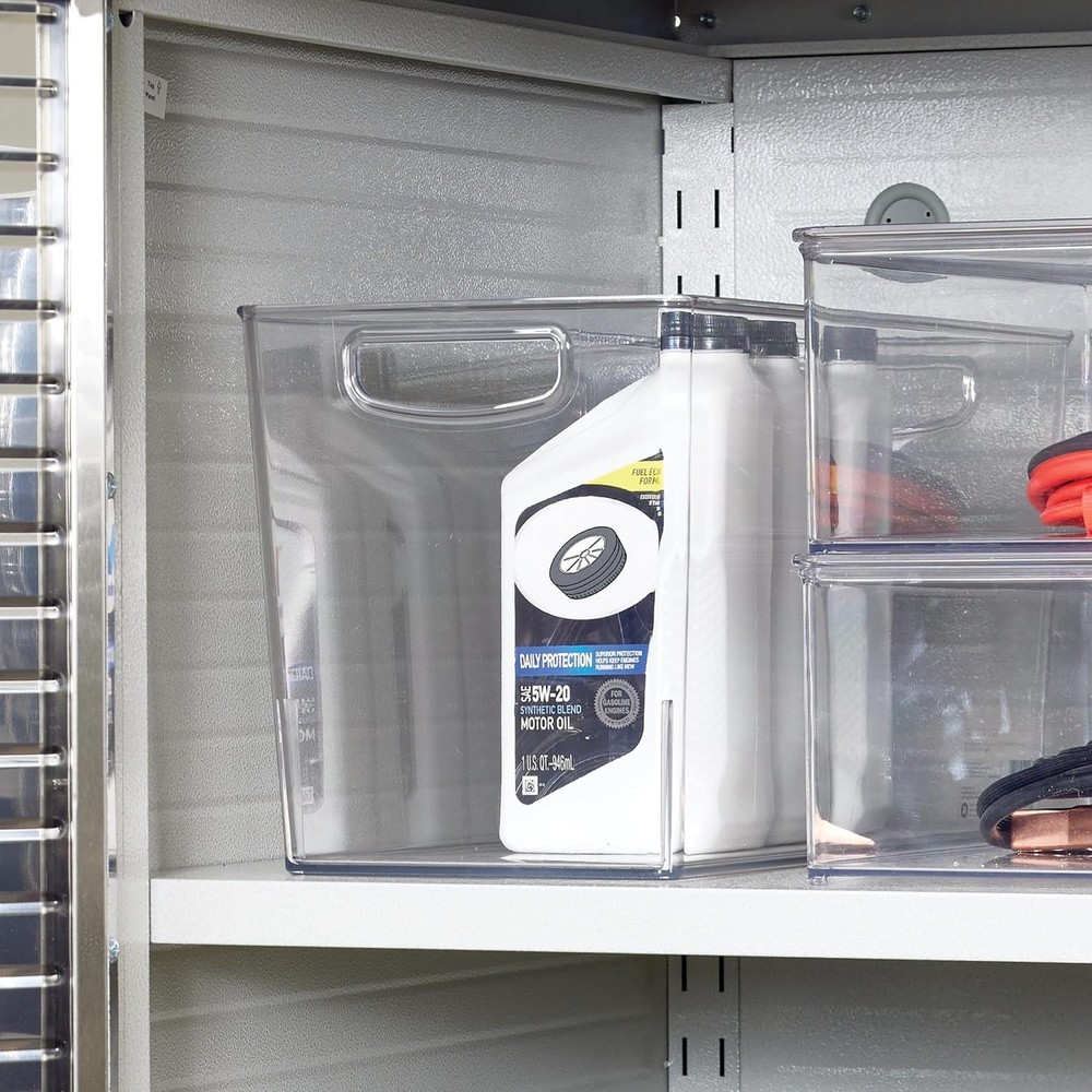 iDesign Recycled Plastic Pantry Storage Bin Linus Collection Clear