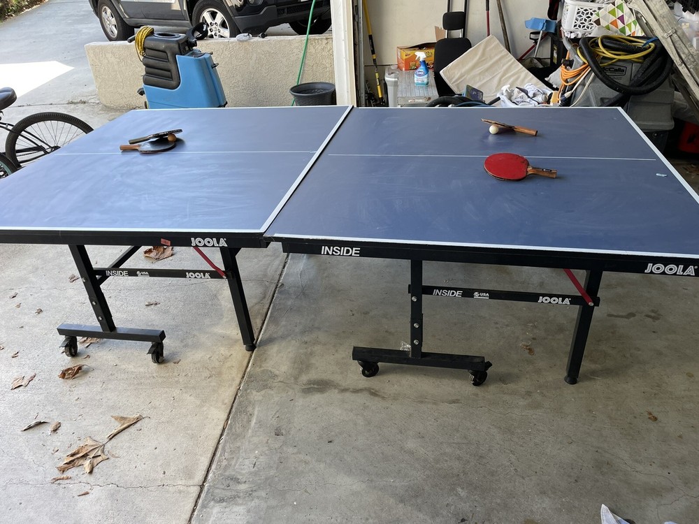 Foldable Ping Pong Table without Net Indoor Outdoor Table Ping Pong Foldable