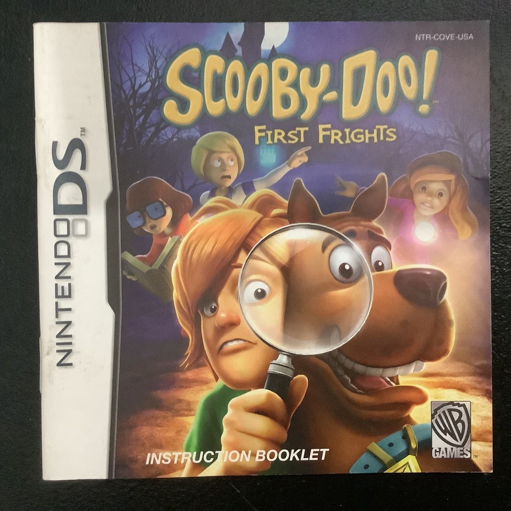 Scooby-Doo! First Frights Nintendo DS Instruction Manual Only