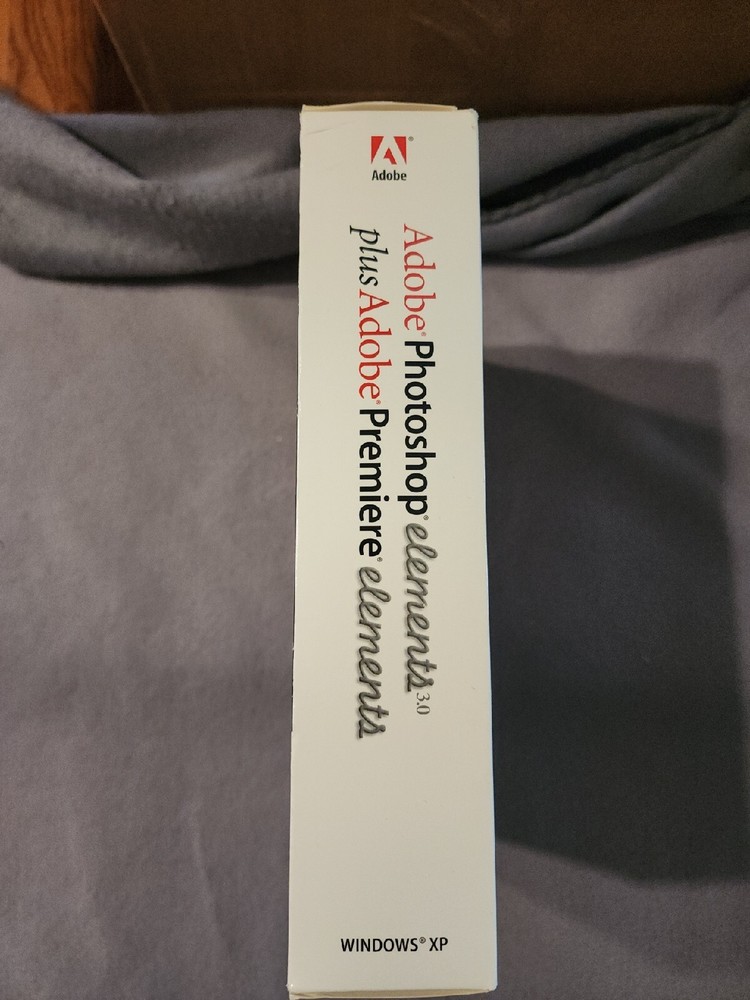 Adobe Photoshop Elements 3.0 plus Adobe Premiere Elements NISP Priority Ship XP