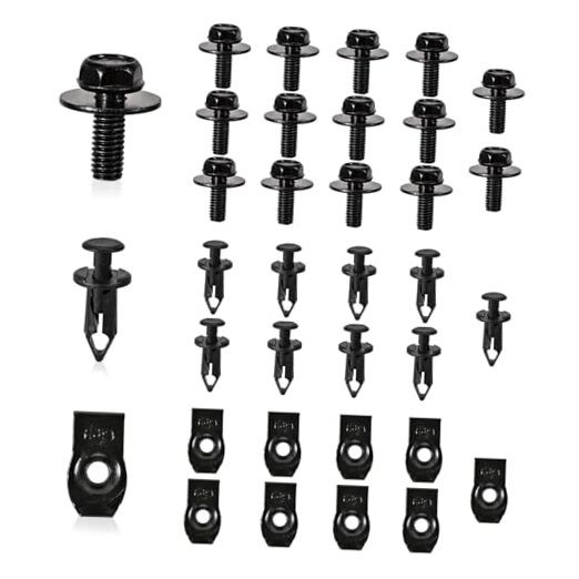 35PCS Black Clip Set for Automotive - Engine Splash Shield, Front Bumper,