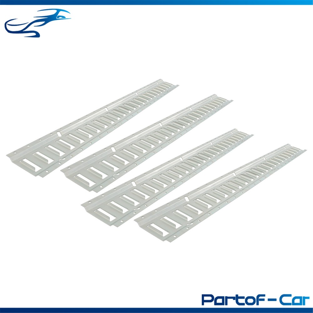 Silver 4 Pack 48" E Track Rail Sections Fit For Mounting In Trucks Trailers