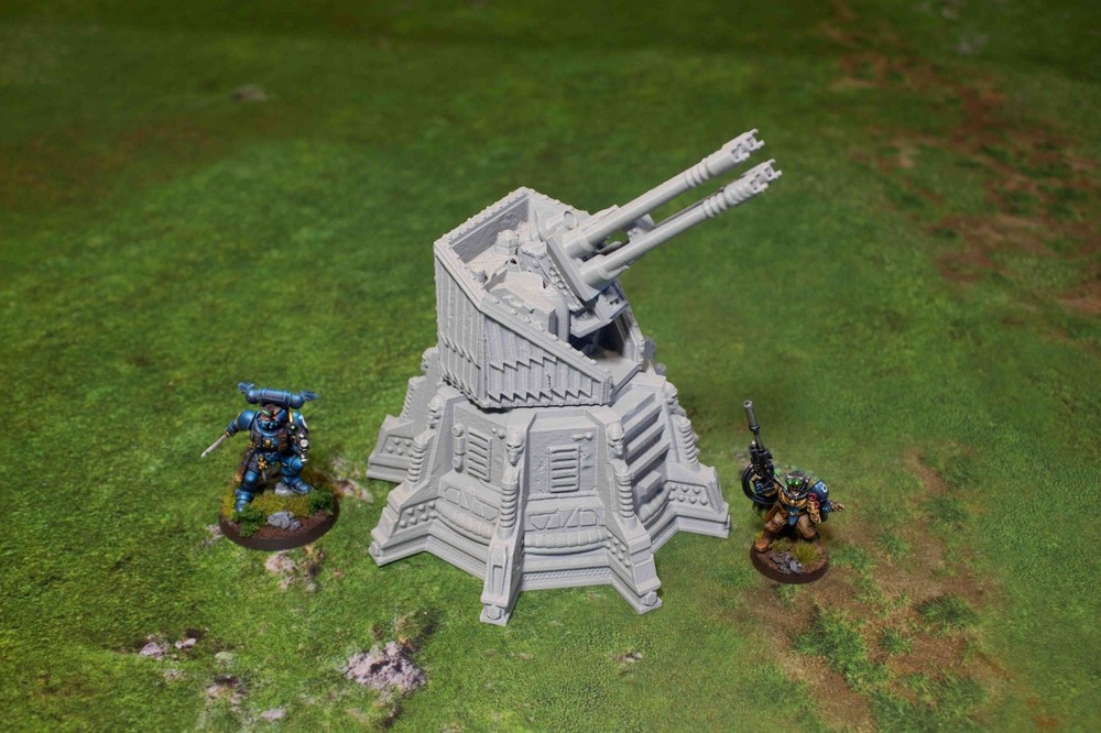 Cannon Turrets - 3d printed Tabletop Terrain Scenery for Grim Future