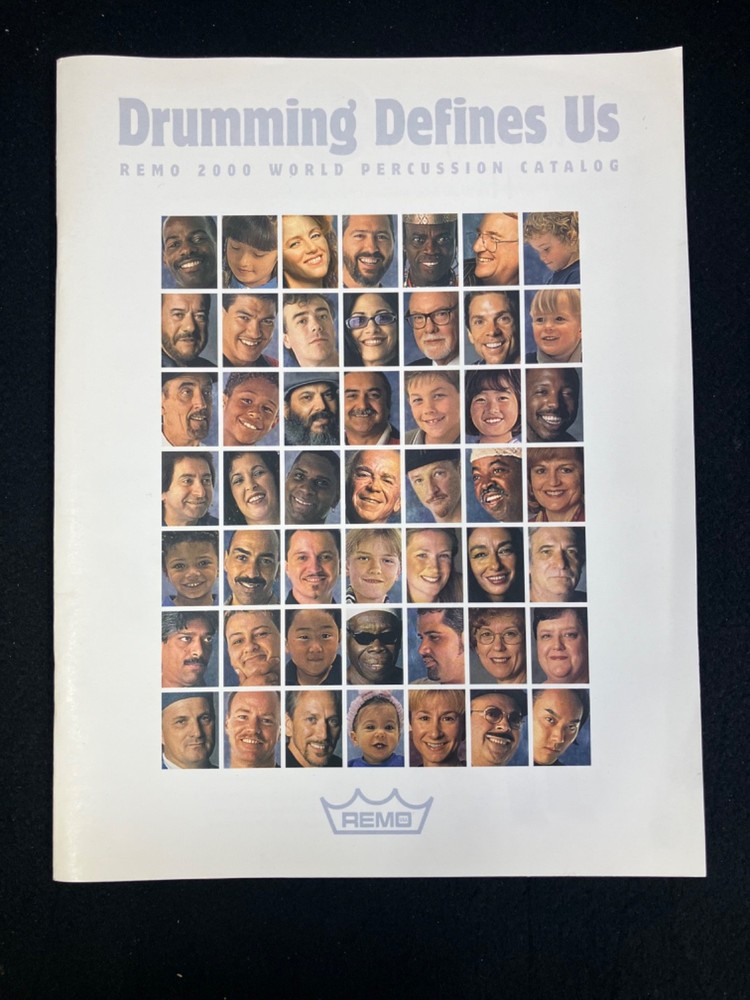 REMO 2000 WORLD PERCUSSION CATALOG, DRUMMING DEFINES US