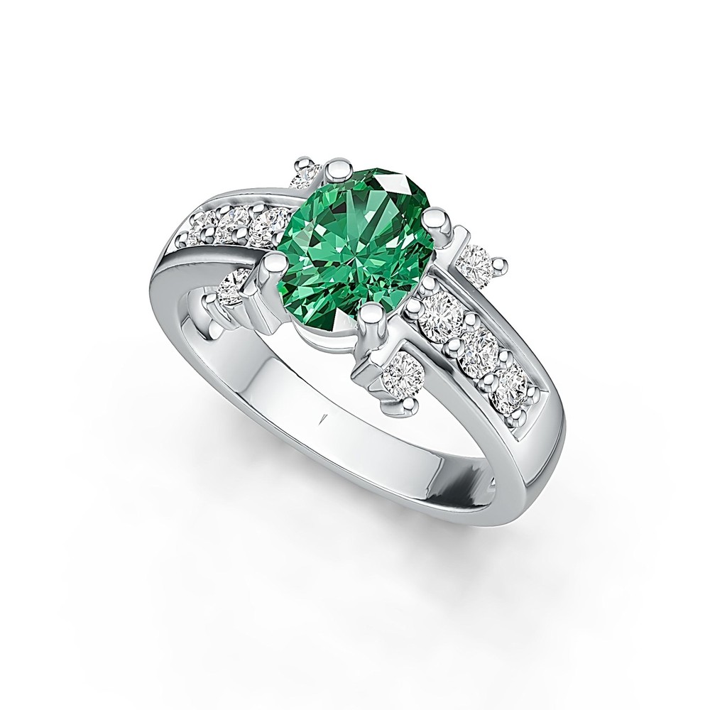 Sterling Silver Semi Mount Ring Setting Oval OV 8X6mm