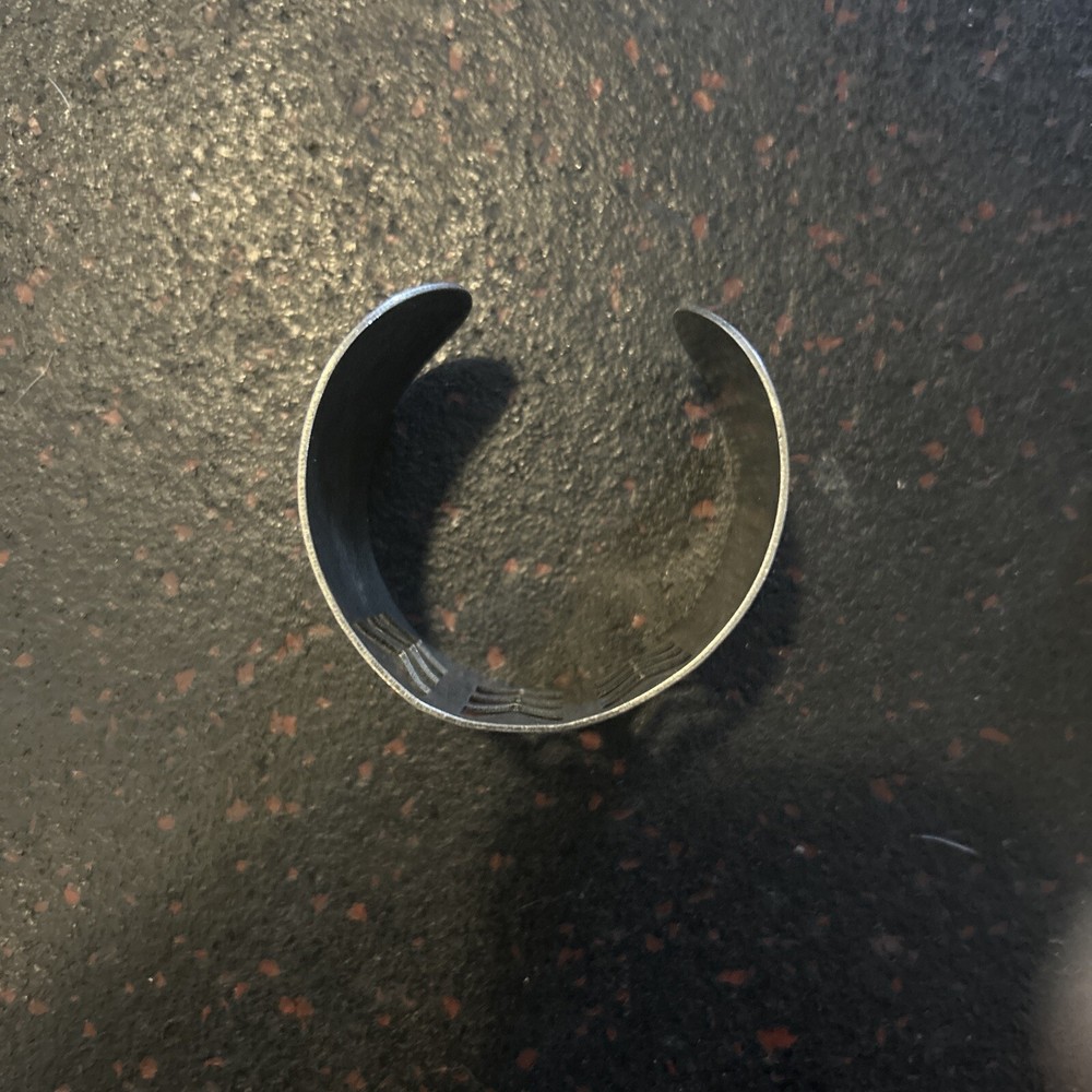 Vintage Silver Cut Out Cuff Adjustable