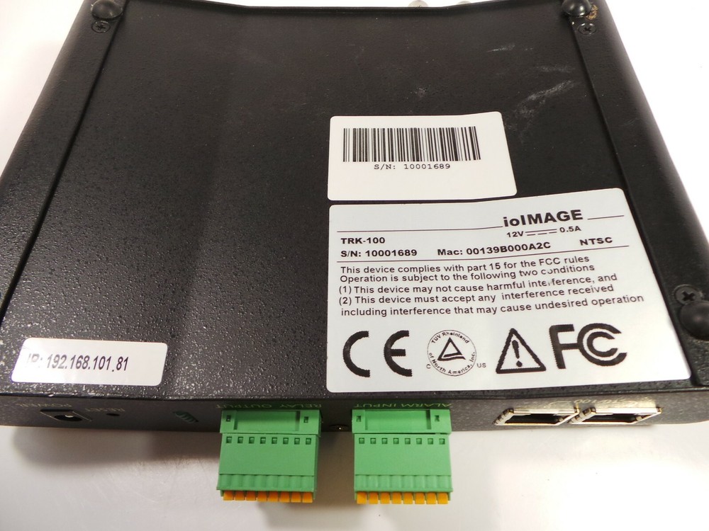 ioimage TotalTrack TRK-100 NTSC HTML Version BNC Video Encoder - No AC Adapter