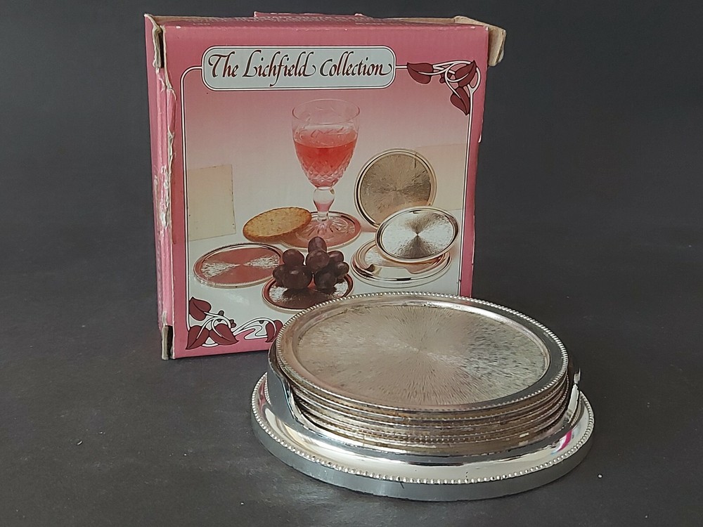Lichfield Silver Plated Coasters Set