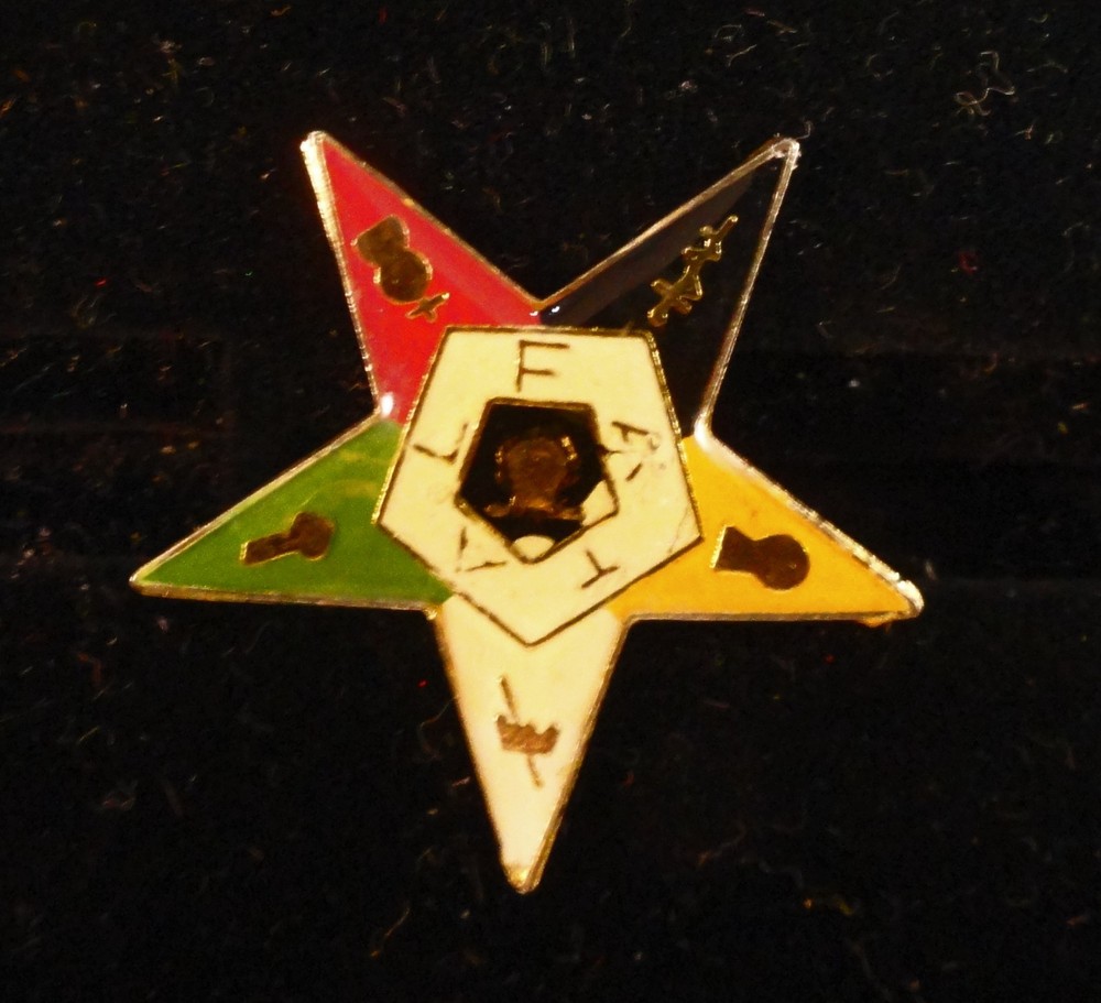 EASTERN STAR MASONIC PIN : EASTERN STAR LOGO