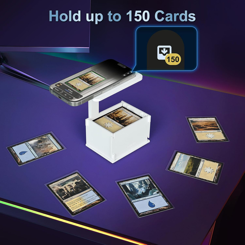 TCG Card Scanner Stand for Quick Scans – Compatible with Unsleeved & Sleev
