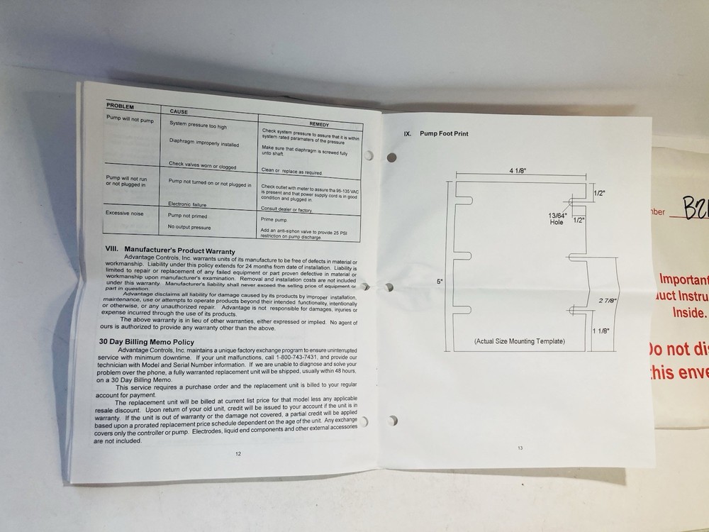 Micro Tron Metering Pump Mode B217