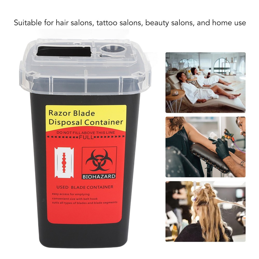 2pcs Blade Disposal Container Case Openable Cover Waste Blades Storage Box WT