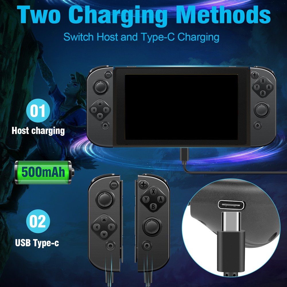 NEW Wireless Controller Pair for Nintendo Switch Left and Right BluetoothGamepad