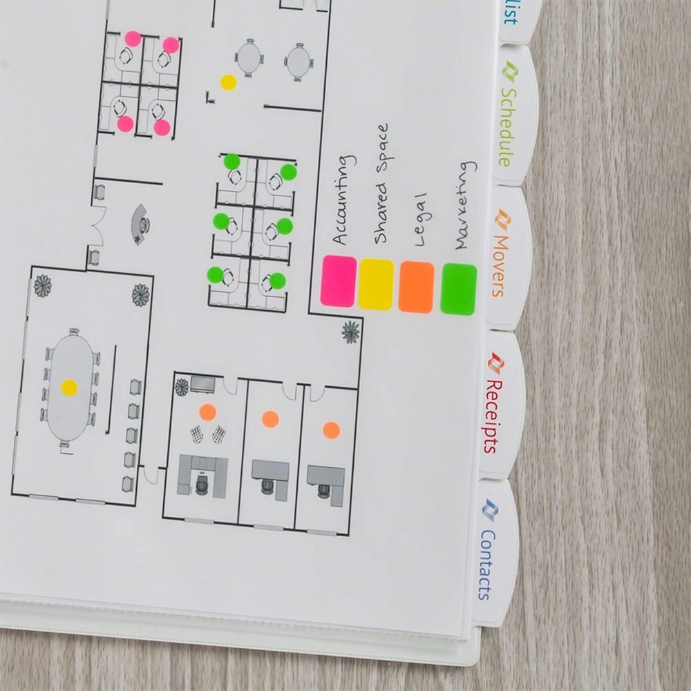 Removable Color Coding Labels, Rectangular, Assorted Colors, Pack of 525 (6721)