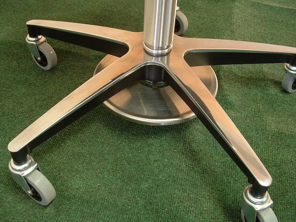 Foot Adjustable Medical Stool with Aluminum Base