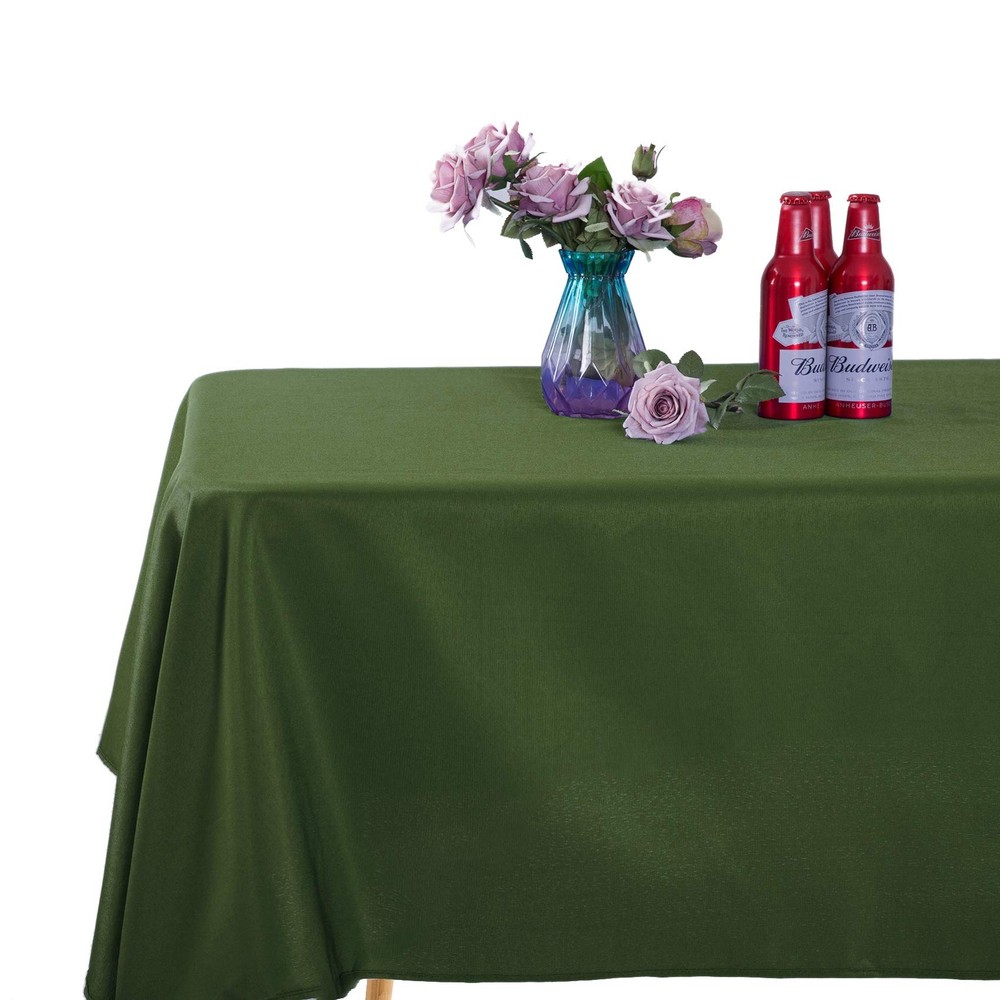 2pack 60x102 Inch Willow Rectangular Tablecloth 6 Feet Polyester Fabric