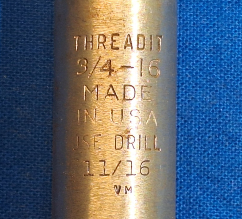 Threadit 3/4-16 4 flute thread tap