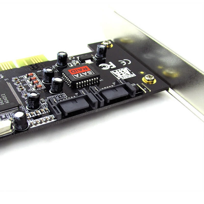 PCI 4 Ports SATA Internal RAID Controller Card w/Low Profile Bracket