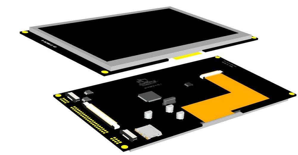 7" 7 inch TFT LCD Module Display w/Multi-Capacitive Touch Panel Screen,Tutorial