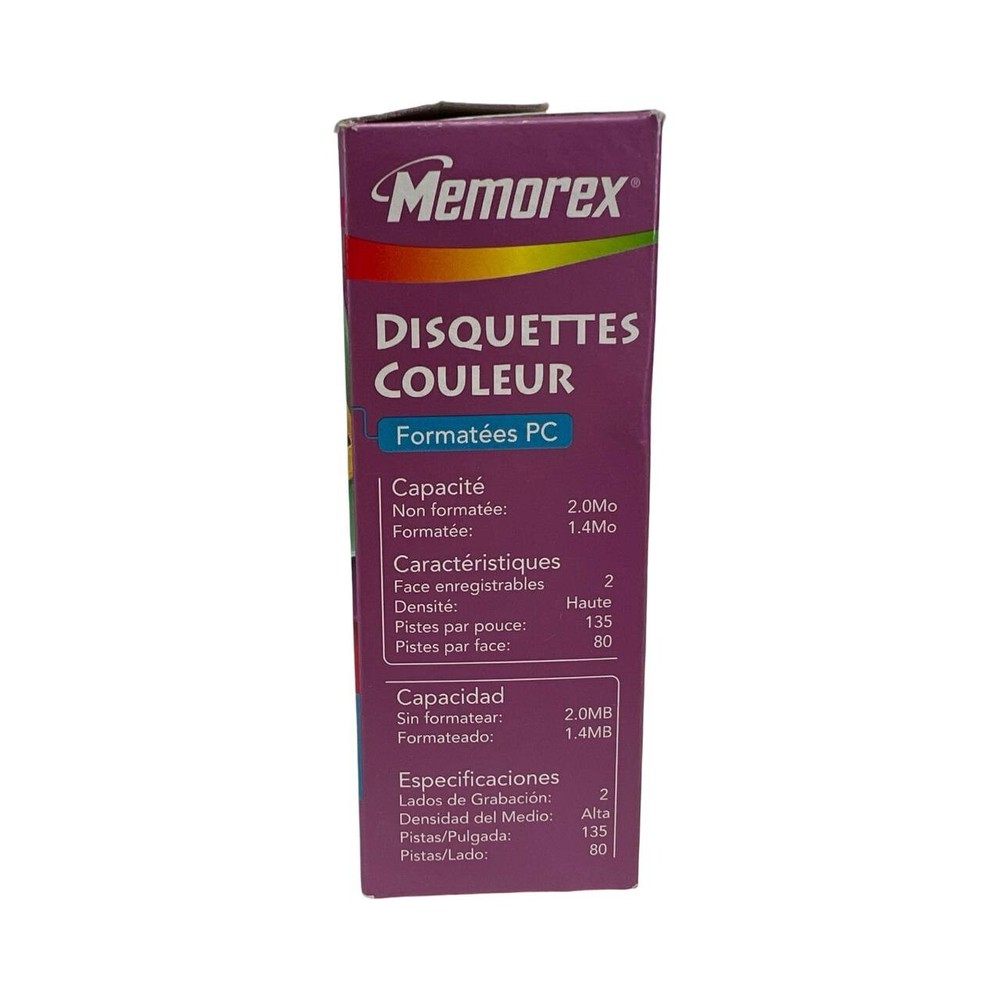 Memorex PC Formatted 3.5" Computer Diskettes 1.4 MB HD - 10 Disks