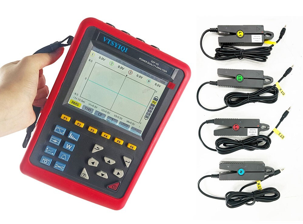 Power Quality Logger Analyzer with Snapshot and Setting Function Range 10mA~10A