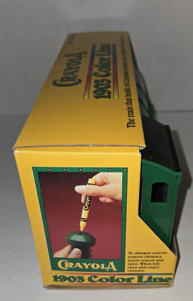 Crayola 1903 Color Line Train Engine Crayon Holder Sharpener 1994 - NEW