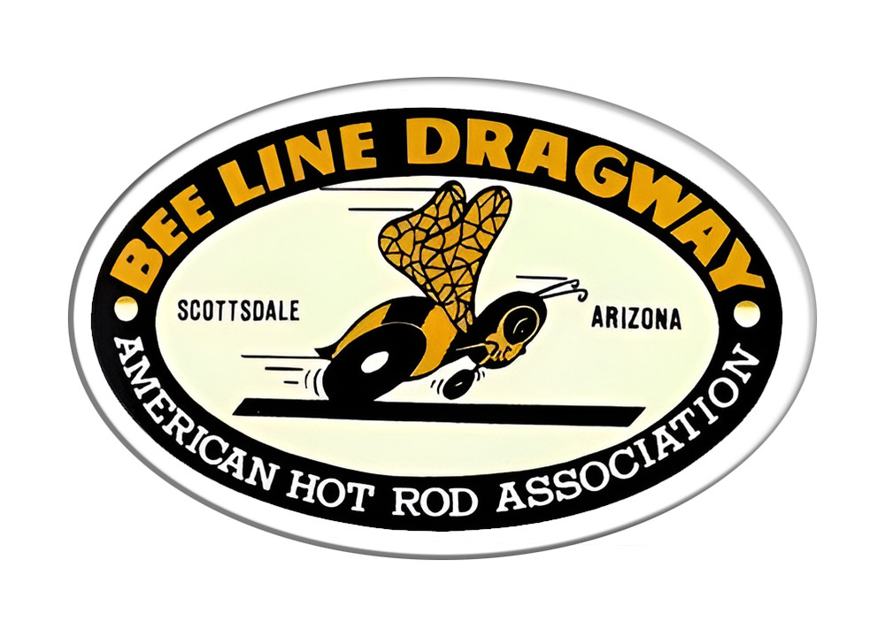 BEE LINE DRAGWAY Vintage Sticker