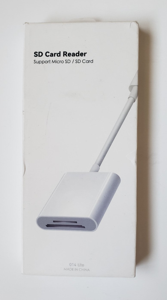 SD Card Reader for iPhone iPad, Lightning& USB-C Dual Connector Memory SD Card