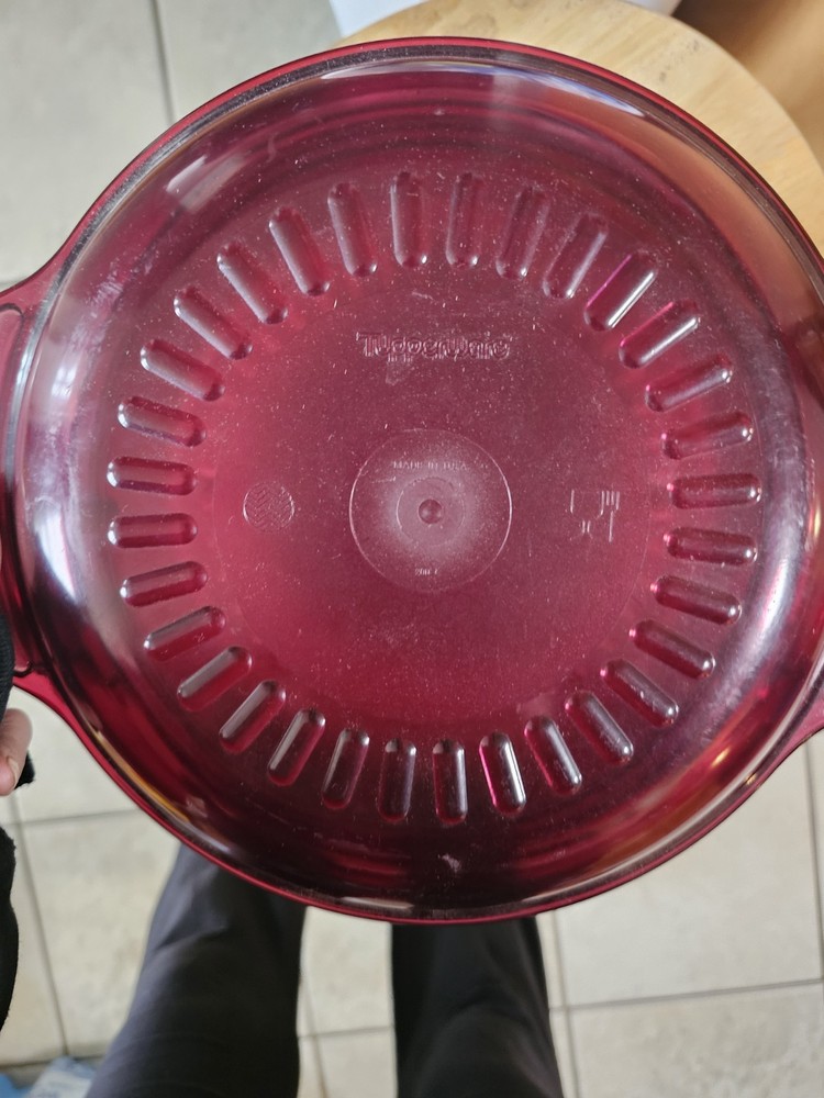 VTG Tupperware TupperWave Microwave Stack Cooker Cranberry