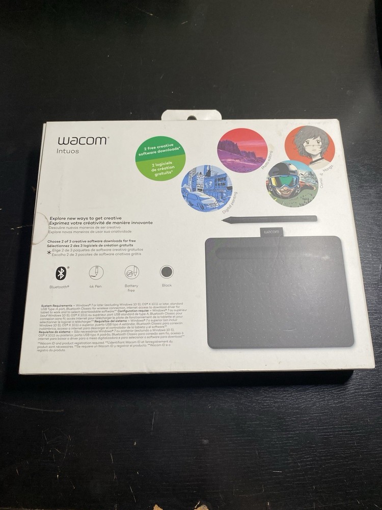 Wacom Intuos Wireless Graphics Drawing Tablet with Bonus Software