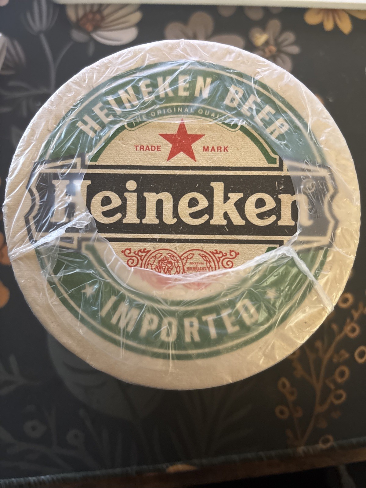 Heineken Beer Coasters 35 Pack New Vintage Double Sided 4.25” Wide Circle Lot