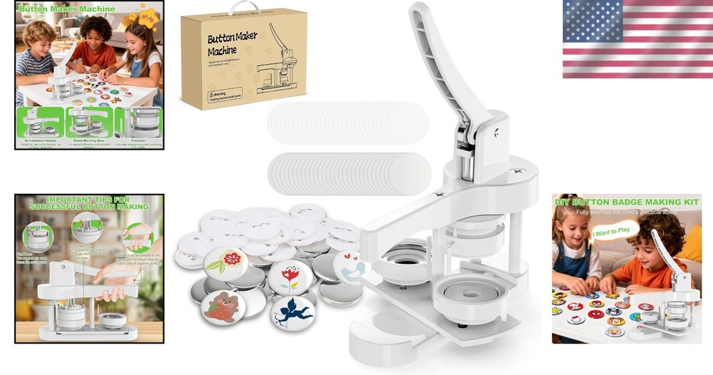 Creative Pin Maker Machine for Personalized Buttons