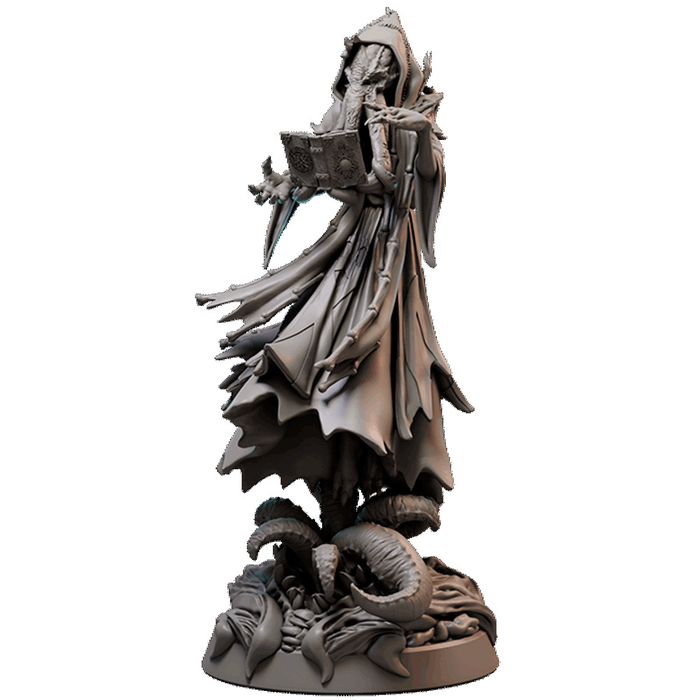D&D Mindflayer Wizard Mini 28mm and 32mm Scale Mini TTRPG