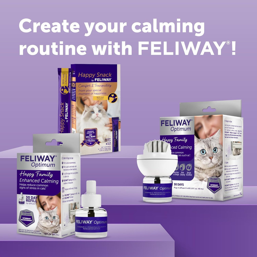 ® Optimum 30 Day Cat Calming Refill for Pheromone Diffuser, 48Ml - Helps Reduce
