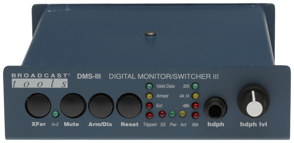 Broadcast Tools DMS-III AES/EBU Digital Audio Switcher Silence Sensor Failover